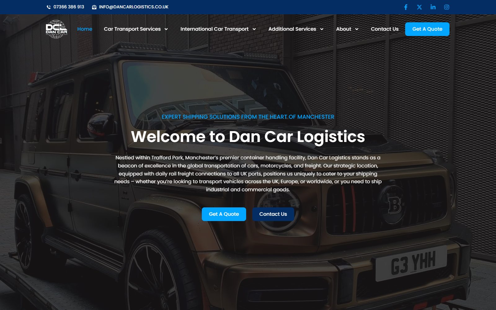 Dan Car Logistics — Vehicle transport and shipping, Manchester
